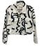 Alice + Olivia Jeans Size S White & Black Cotton Denim black buttons Jacket White & Black / S
