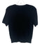 Rag & Bone Size S Black Acrylic & Wool Short Sleeve Rib Knit Buttons Cardigan Black / S