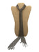 Silver Tone Metal Mesh Dangling Beads Long Tie Necklace Silver Tone