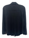 Theory Size Small Black Cotton Long Sleeve Button Front Collar Top Black / Small