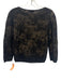 Vince Size XS Black & Beige Polyamide & Alpaca 3/4 Sleeve Knit Overlay Sweater Black & Beige / XS