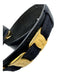 Salvatore Ferragamo Navy blue & gold Leather Gold hardware Logo Thin Belts Navy blue & gold / XS