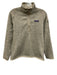 Patagonia Size S Taupe Beige Polyester Heathered Knit Quarter Zip Jacket Taupe Beige / S