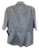 Ralph Lauren Size M Blue & White Cotton Gingham 1/2 Sleeve Button Up Shirt Top Blue & White / M