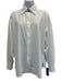 Chanel Size 38 White Cotton Long Sleeve Logo Detail Button Up Shirt Top White / 38