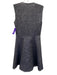 Maje Size 3 Dark Wash No Fabric Tag Chambray Sleeveless Snap Button Front Dress Dark Wash / 3