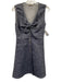 Maje Size 3 Dark Wash No Fabric Tag Chambray Sleeveless Snap Button Front Dress Dark Wash / 3