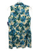 Tuckernuck Size S Cream Beige, Blue & Green Cotton Blend Watercolor Floral Dress Cream Beige, Blue & Green / S