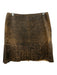 Jewels by Julie Knapp Size S Brown Genuine Leather Distressed Stain Mini Skirt Brown / S
