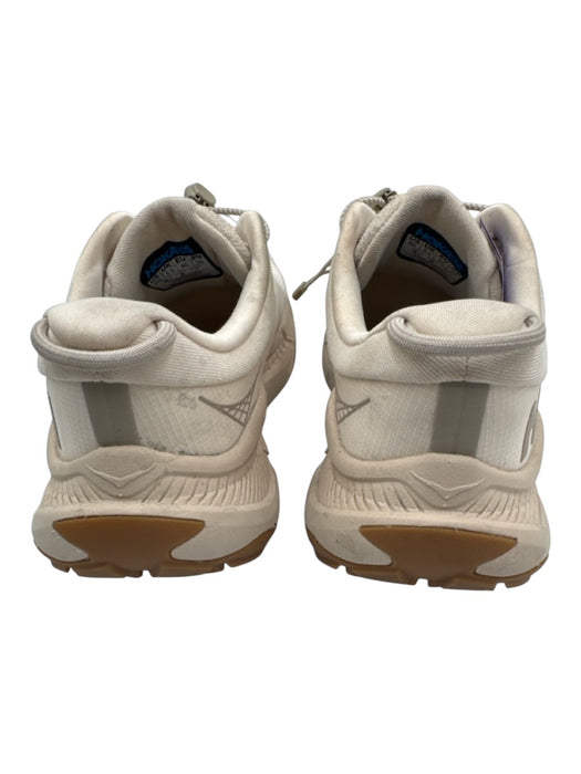 Hoka Shoe Size 8 Cream Beige textile upper Elastic Laces Active Low Top Sneakers Cream Beige / 8