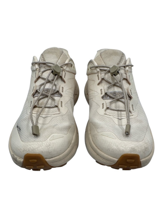 Hoka Shoe Size 8 Cream Beige textile upper Elastic Laces Active Low Top Sneakers Cream Beige / 8
