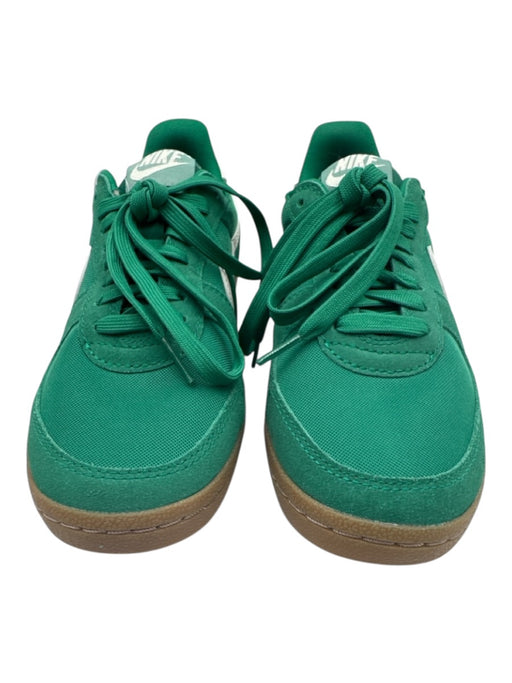 Nike Shoe Size 8 Green & White textile upper Suede Detail Swoosh Sneakers Green & White / 8