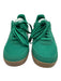 Nike Shoe Size 8 Green & White textile upper Suede Detail Swoosh Sneakers Green & White / 8