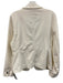 Marrakech Size M Cream White Cotton Blend Paneled Pocketed One Button Jacket Cream White / M