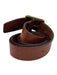 Billy Reid Brown Leather Solid Men's Belt Brown