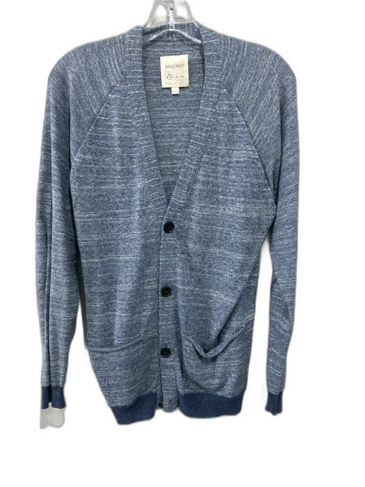 Billy Reid Size M Blue & White Cardigan Men's Sweater Blue & White / M
