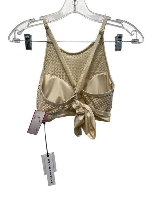 Robin Piccone Size Medium Beige Netting 2 Piece Set Bikini Swimsuit Beige / Medium