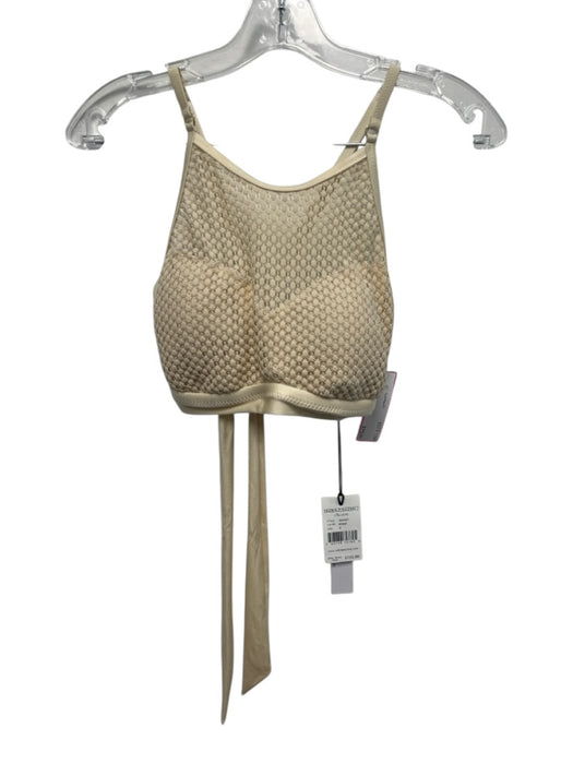 Robin Piccone Size Medium Beige Netting 2 Piece Set Bikini Swimsuit Beige / Medium