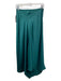 Jonathan Simkhai Size S Dark Green Polyester Satin Hook Side Zip Skirt Dark Green / S