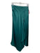 Jonathan Simkhai Size S Dark Green Polyester Satin Hook Side Zip Skirt Dark Green / S