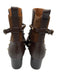 Valentino Garavani Shoe Size 40.5 Dark Brown Leather Chelsea Rock Studs Boots Dark Brown / 40.5