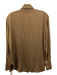 Vince Size S Light Brown Twill Button Down Long Sleeve Top Light Brown / S