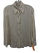 Vince Size XS Cream Silk Blend Mother of Pearl Buttons Long Sleeve Top Cream / XS