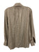 Vince Size XS Brown & Beige Rayon Blend Plaid Long Sleeve Button Down Top Brown & Beige / XS