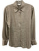 Vince Size XS Brown & Beige Rayon Blend Plaid Long Sleeve Button Down Top Brown & Beige / XS