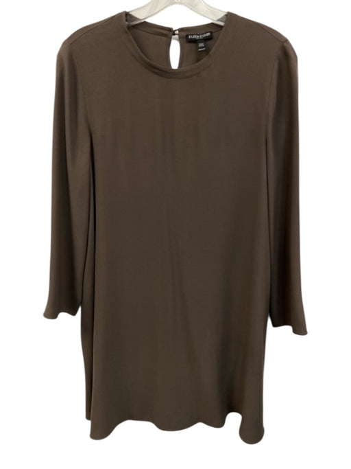 Eileen Fisher Size Petite XS Brown 3/4 Sleeve Tunic Top Brown / Petite XS