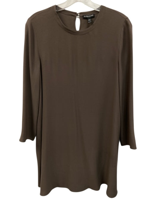 Eileen Fisher Size Petite XS Brown 3/4 Sleeve Tunic Top Brown / Petite XS