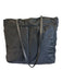 MZ Wallace Black Nylon Leather Strap Outer Pocket Pouchette Tote Bag Black / Medium