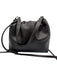 Theory Brown Leather Drawstring Detachable Strap Top Handle Crossbody Bag Brown / Small