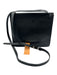 Vince Black Leather Square Logo Adjustable Strap Crossbody Bag Black / Small