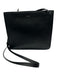Vince Black Leather Square Logo Adjustable Strap Crossbody Bag Black / Small