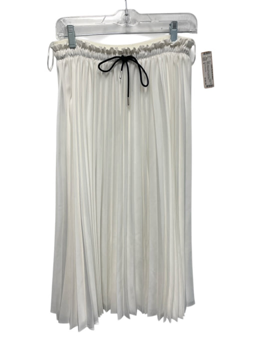 Proenza Schouler Size S White & Black Polyester Elastic Waist Drawstring Skirt White & Black / S