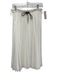 Proenza Schouler Size S White & Black Polyester Elastic Waist Drawstring Skirt White & Black / S