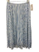 Vince Size S Light blue & white Polyester Elastic Waist Vertical Stripes Skirt Light blue & white / S