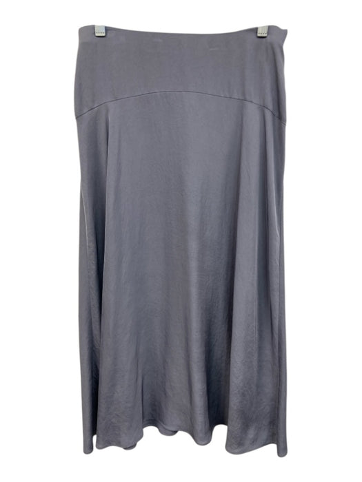 Vince Size 4 Gray No Fabric Tag Elastic Waist Side Zip A Line Midi Skirt Gray / 4