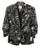 Cinq a Sept Size 6 Black & White Polyester 3/4 Sleeve Words One Button Jacket Black & White / 6