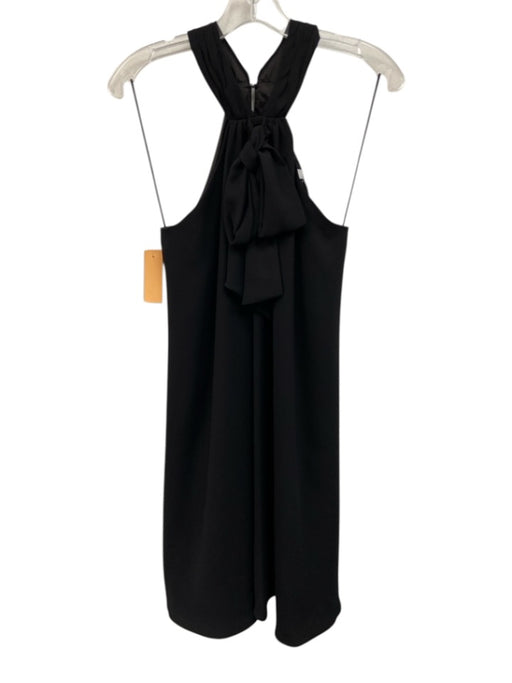 Trina Turk Size S Black Recycled Polyester Blend Halter Sleeveless Bow Dress Black / S