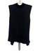 Vince Size S Black No Fabric Tag Sleeveless Ribbed Mock Neck Back Zip Top Black / S