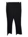 Theory Size 8 Black Polymide Wide Waist Band High Rise Paneled Straight Pants Black / 8