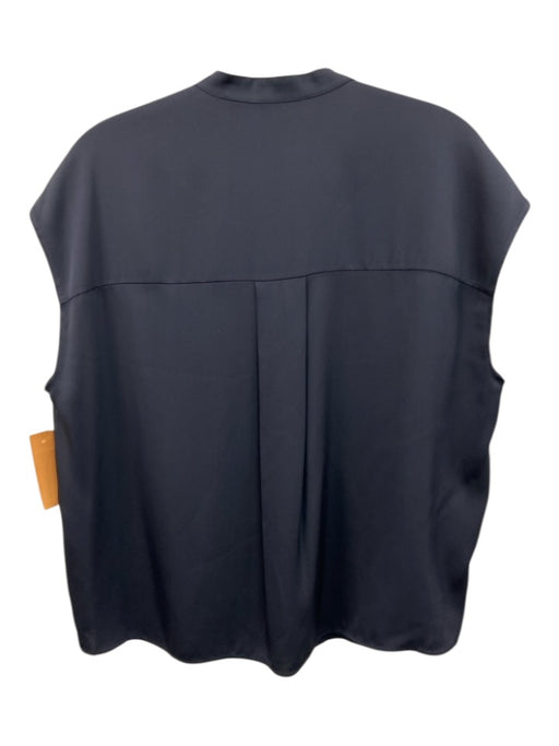 Vince Size S Gray Silk Sleeveless Button Up Hidden Button Top Gray / S
