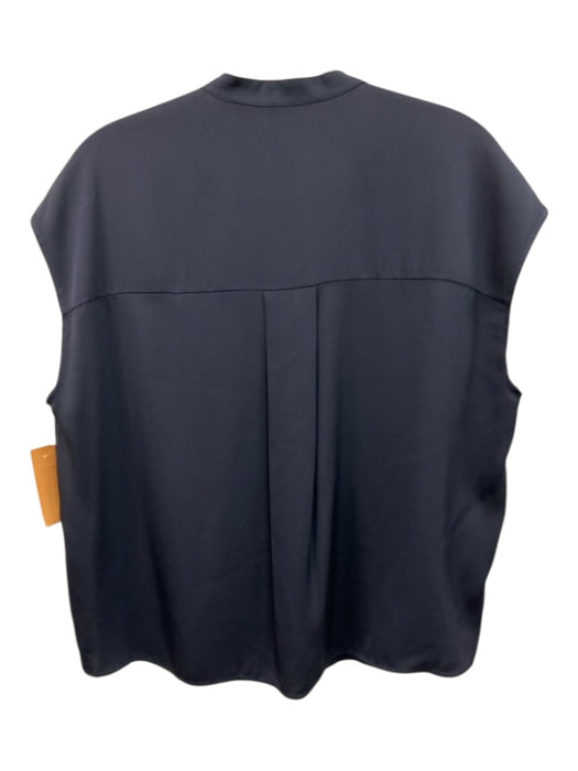 Vince Size S Gray Silk Sleeveless Button Up Hidden Button Top Gray / S