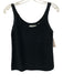 Vince Size XS Black Cotton Sleeveless Knit Texture Scoop neck Top Black / XS