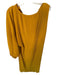 Zara Size S Mustard Polyester One Shoulder Acordian Maxi Dress Mustard / S