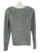 Ann Mashburn Size M Mixed Greens Cotton & Cashmere Ribbed Trim Marled Sweater Mixed Greens / M