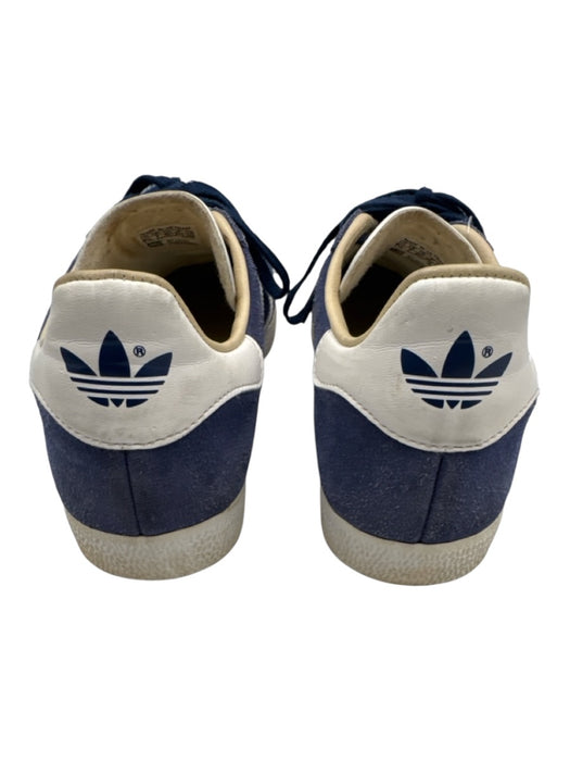 Adidas Shoe Size 8.5 Navy Blue & White Suede Upper Lace Up Low Top Sneakers Navy Blue & White / 8.5
