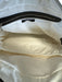 Balmain White & Black Canvas & Leather Zipper Crossbody Strap Bag White & Black